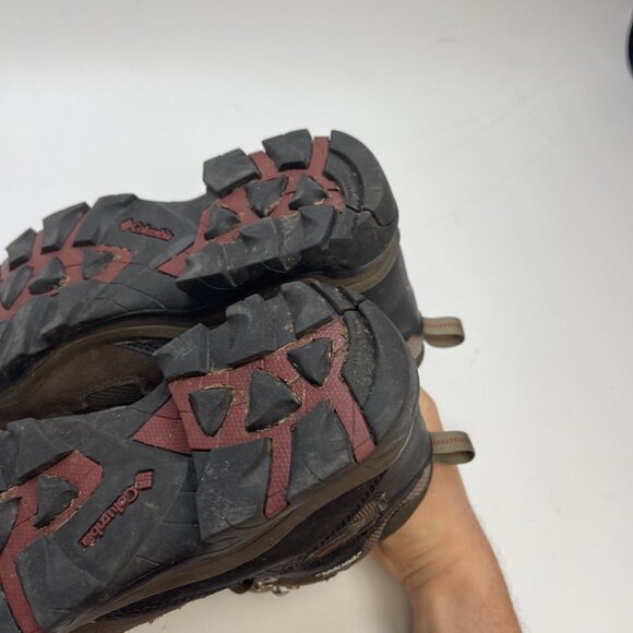 Columbia Omni-Tech Packus Ridge Mid Hiking Boot Leather Waterproof Brown Men 8.5 - Picture 7 of 16